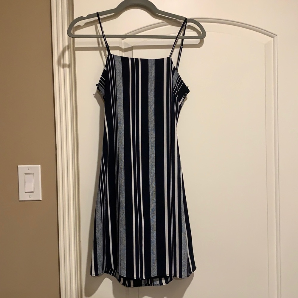 Striped Tie Back Dress